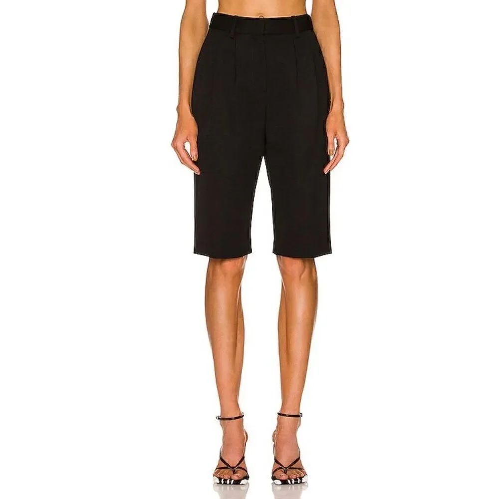 Niki Lotan Ella 100% Virgin Wool  Black Short NWT Size 0